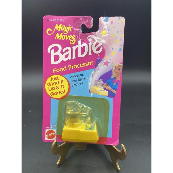 Vintage 90s BARBIE Food Processor • Wind Up Doll House Toy Accessory • NOS - Picture 1 of 10